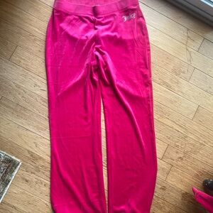 Juicy Couture Pink Velour Pants and jacket